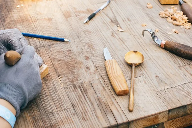 pine spoon carving